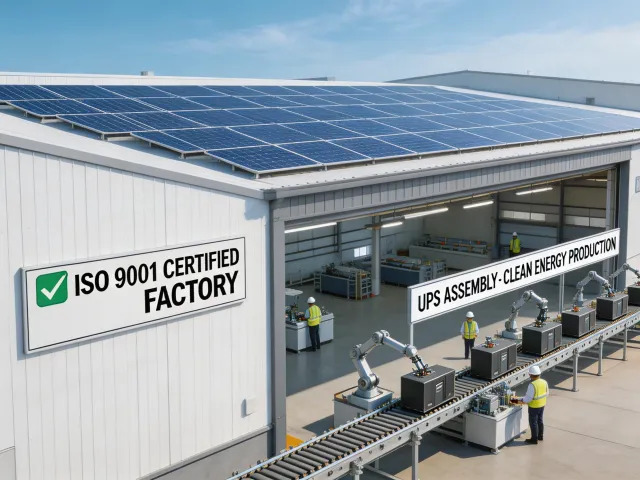 ISO 14001 certified UPS manufacturing facility